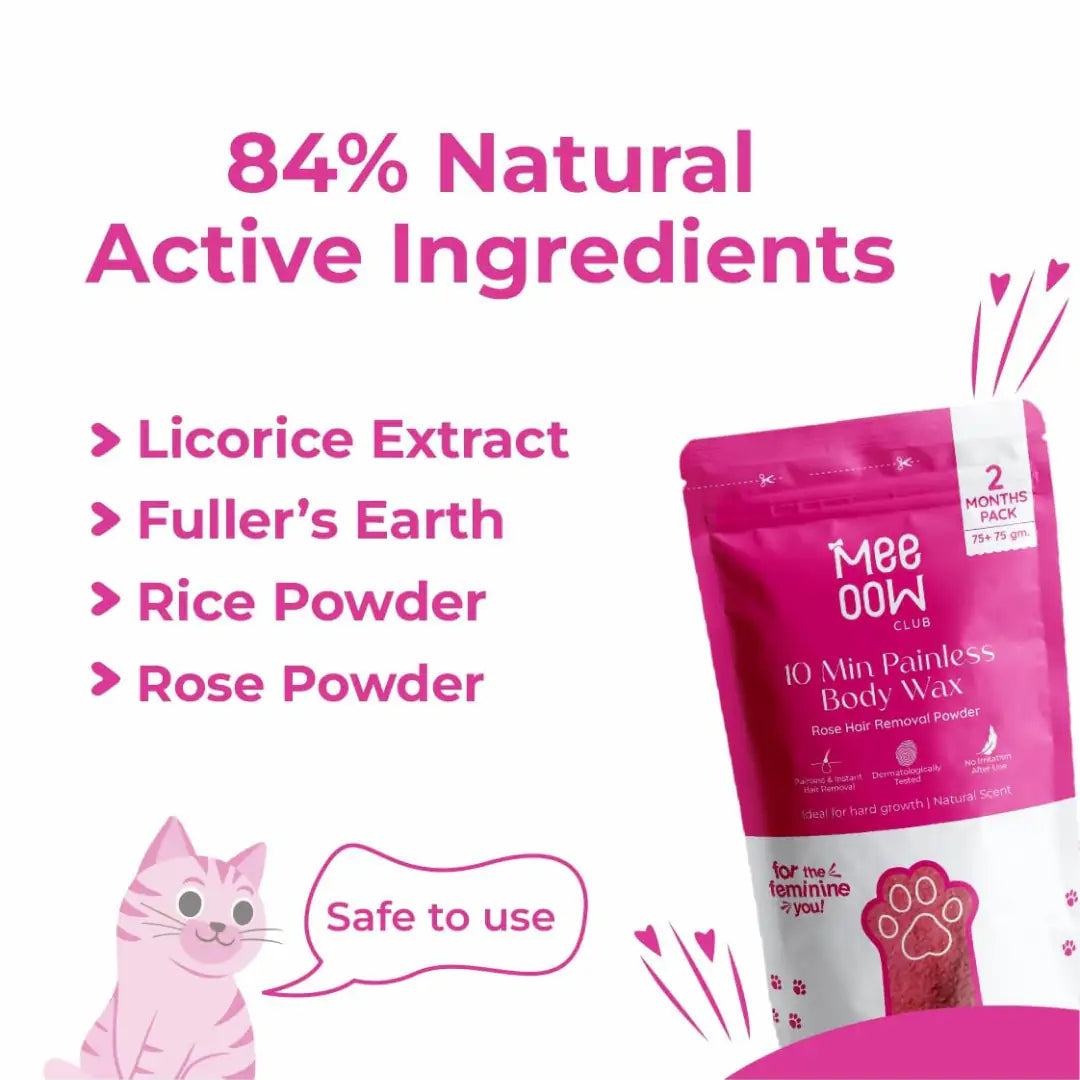 MEEOW 10-Min Painless DIY Hair Removal Mask